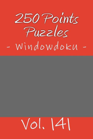 Rompecabezas de 250 puntos - Windowdoku. vol. 141: PARADA EN PIEZAS 9x9. Sudokus como premios de bronce, plata y oro.