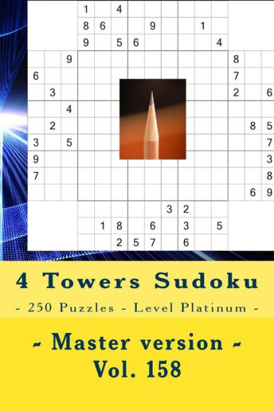 Sudoku de las 4 Torres - 250 rompecabezas - Nivel Platino - Versión maestra - Vol. 158: PARADA EN PIEZAS 9 x 9. Disfruta de este Sudoku.