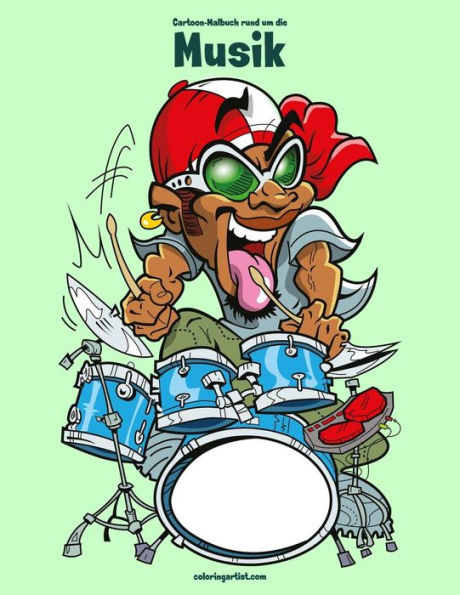 Cartoon-Malbuch rund um die Musik 1 (German Edition)
