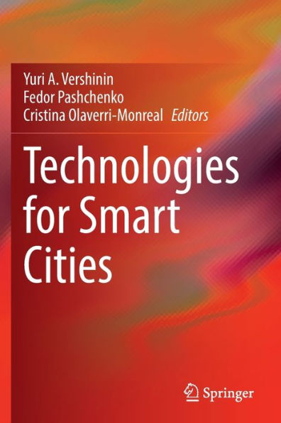 Technologies For Smart Cities - 9783031055188