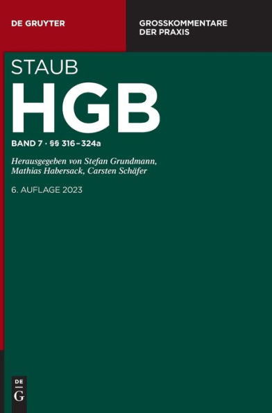 §§ 316-324A (Großkommentare Der Praxis) (German Edition)