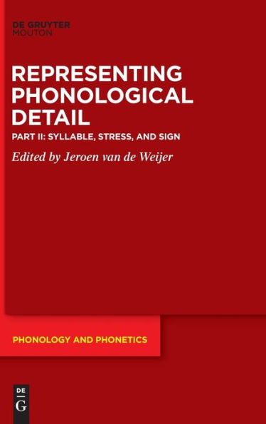 Syllable, Stress, And Sign (Issn, 33)