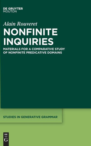 Nonfinite Inquiries: Materials For A Comparative Study Of Nonfinite Predicative Domains (Issn, 138)