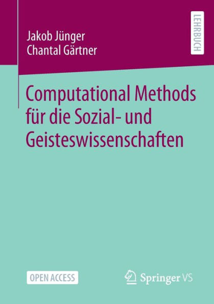 Computational Methods Für Die Sozial- Und Geisteswissenschaften (German Edition)