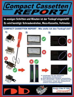 Compact Cassetten Report - Wie Stelle Ich Den Tonkopf Ein?: Azimut-Einstellung Mit Den Altbewährten- Und Modernen Hilfsmitteln. (German Edition)