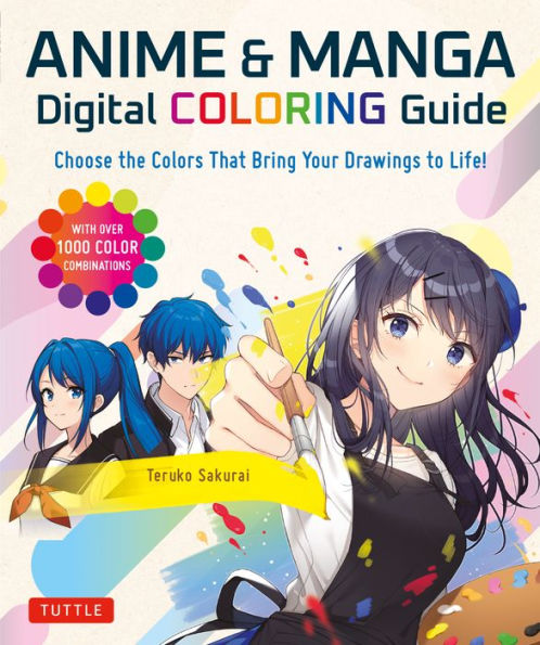 Guía para colorear digital de anime y manga: ¡elige los colores que dan vida a tus dibujos! (Con más de 1000 combinaciones de colores) - 9784805317228